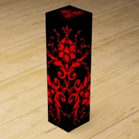 Romantic, Elegant Vintage Red Damask  Wine Box