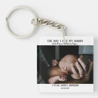 First Father's Day Photo Keychain
