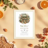 Locally Grown Rustic Farmers Market Baby Shower Invitation