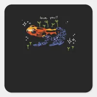 Frog Who Loves You! Square Sticker