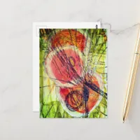 abstract severe dizziness circles collage  postcard