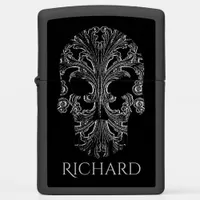 Filigree Goth Day of the Dead Skull  Zippo Lighter