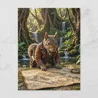 Cute Squirrel Explorer Postcard