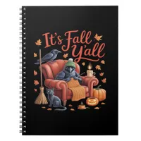 Crow It’s Fall Y’all Pumpkins Fall Autumn Hallowee Notebook