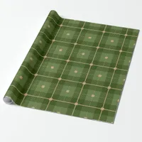 Rustic Green Plaid Wrapping Paper