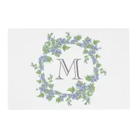 Floral Wreath Monogram Placemat