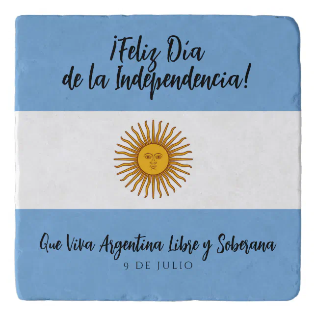 Argentina Independence Day Flag Trivet