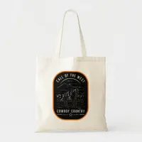 Call of the West Minimalist Cowboy Tote Bag