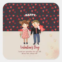 Sending you lots of love Valentine Sticker