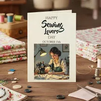 Happy Sewing Lovers Day | October 15th Card