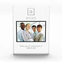 Business Company logo photo thank you Acrylic Award