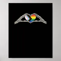 Bone Hands Heart Pride Progress Creative Style Poster