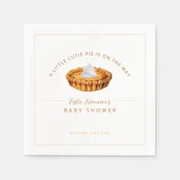 Cutie Pie Thanksgiving Baby Shower Napkins