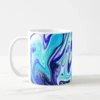 Melted Blue | Fluid Art Coffee Mug