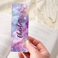 Pastel Dreamy Sparkling Stars Personalized Bookmarks