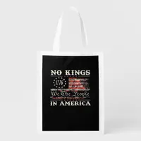 No Kings In America United States Independence Cla Grocery Bag