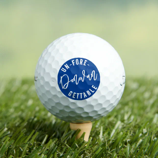 Funny Punny Un-fore-gettable Golf Balls