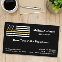 Thin Yellow Line Police Fire Dispatcher Business Card