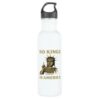 No Kings In America Statue Of  No Kings Day Protes Stainless Steel Water Bottle