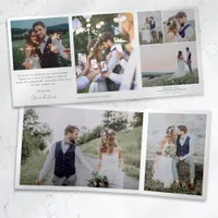 Multiple Photo Wedding Thank You Card