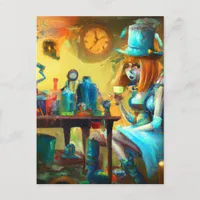 Colorful Alice in the Apothecary Postcard