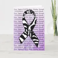 EDS Support Friendship Encouragement  Ribbon Card