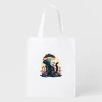 Cottagecore Aesthetic Goblincore Mushroom Fairycor Grocery Bag