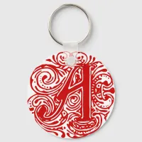 Monarchia Red "A" Keychain