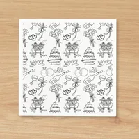 Whimsical Cute Chic Bridal Shower Engagement Party Napkins