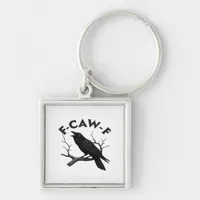 Gothic Crow Funny F-Caw-F Humor Essential Creative Keychain