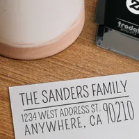 Fun Family Self-Inking Return Address Rubber Stamp