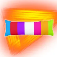 Neon Colorful Stripes | Body Pillow