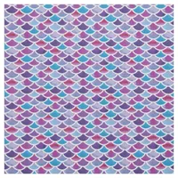 Abstract Purple Tones Mermaid Scale Pattern Fabric