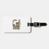 Cottagecore Mushroom Botanical Witchy Frog Goblinc Luggage Tag