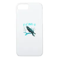 Crow F-Caw-F Funny Bird Retro iPhone 8/7 Case