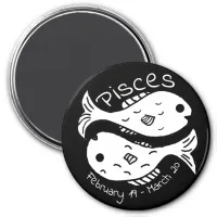 Zodiac sign and horoscope symbol fish for Pisces Magnet