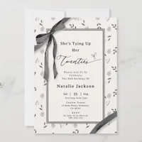 Elegant Floral Botanical Coquette 30th Birthday Invitation