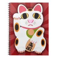 Miss Lucky Cat Epic Cartoon Kitty Design Fun Notebook