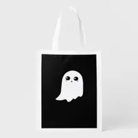 Little Boo Funny Meme Design Grocery Bag
