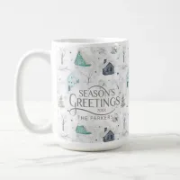 Cozy Home Christmas Teal ID985 Coffee Mug