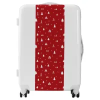 Christmas Trees and Snowflakes Suitcase