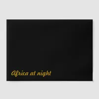 Africa at Night funny prank joke Vellum Invitations