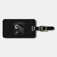 Crow F-Caw-F Funny Bird Moon Gothic Adult Humor Cl Luggage Tag
