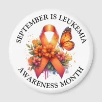 September is Leukemia Awareness Month Magnet