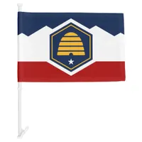 Utah State Car Flag