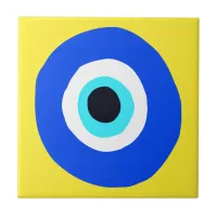 Evil Eye  Protector Lucky Lucky Greek Symbol Ceramic Tile