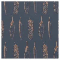 boho dark dreamy feather hippie spiritual pattern fabric