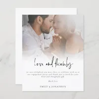 Budget Photo Script Engagement Love and Thanks