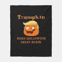 Trumpkin Halloween – Make Halloween Great Again Pu Fleece Blanket