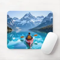  Kayaking in Mountains   Mouse Pad